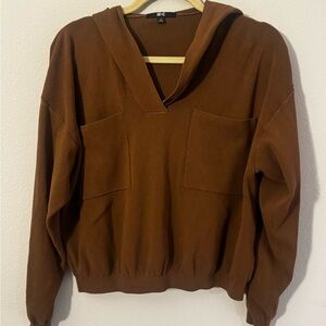Uniqlo C Brown Hooded Sweater